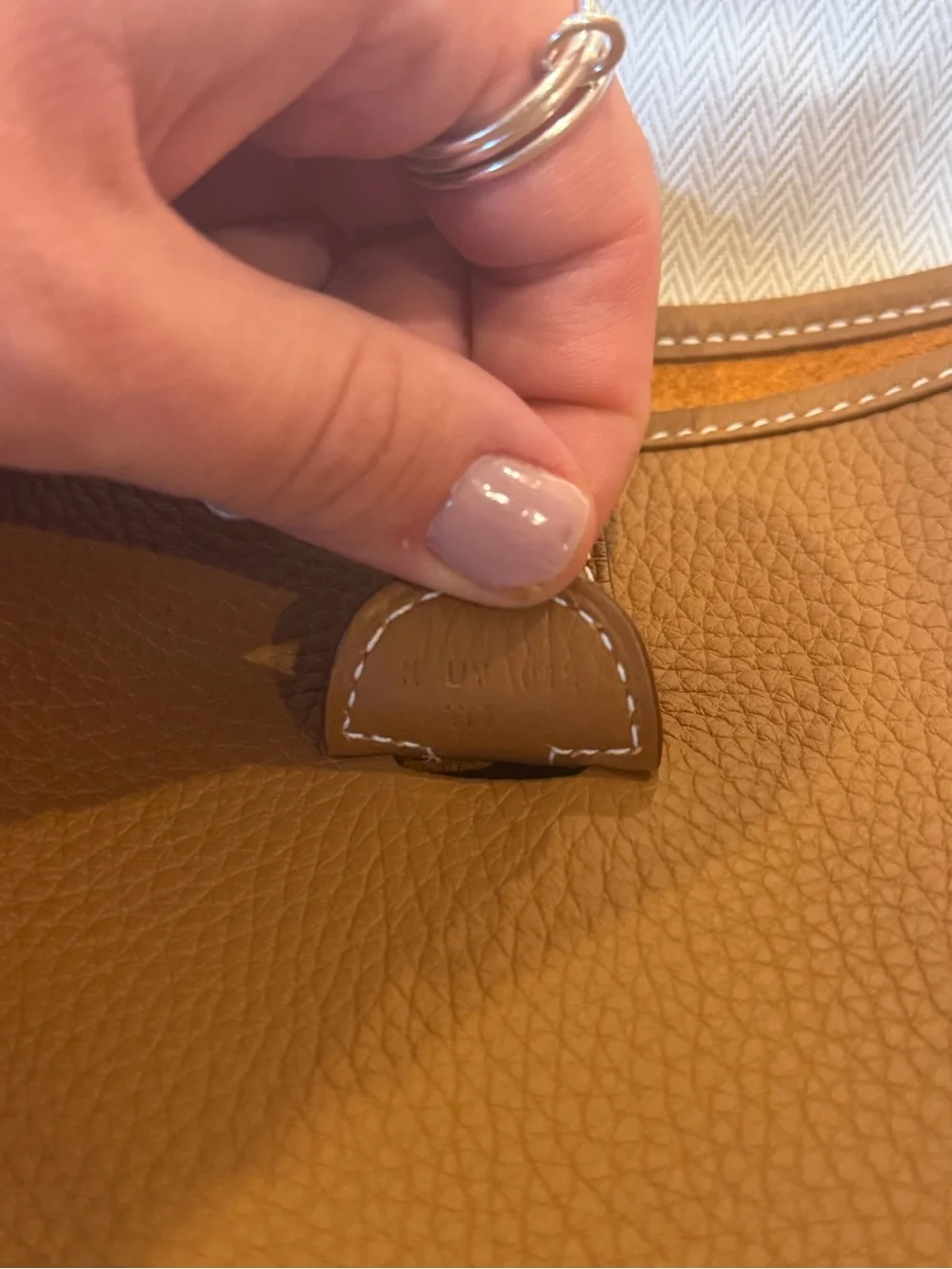 Hermès Evelyne III 29 Shoulder Bag in Gold Clemence Bull Calfskin Leather